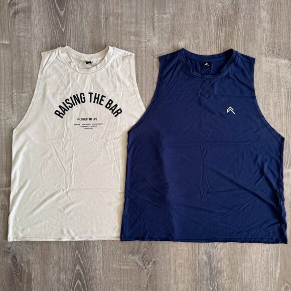 TWO Oner Active Muscle Vest Tanks | Muscle Tee | Raise The Bar | Size Small - Picture 1 of 13